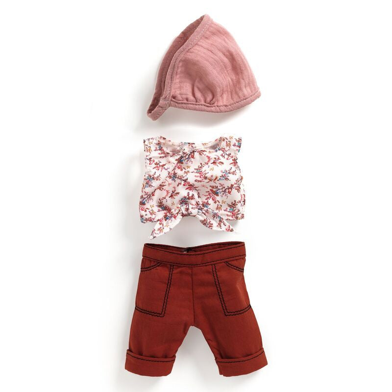 Djeco - Pomea Lovely Burgundy Doll Outfit