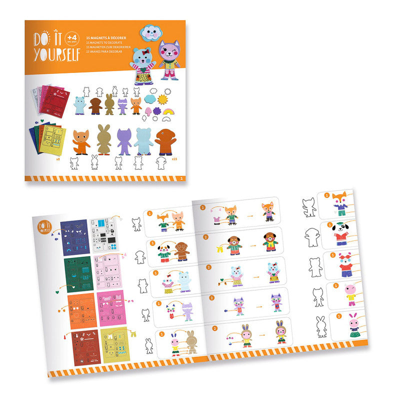 Djeco - Do It Yourself - Funky Family Magnets