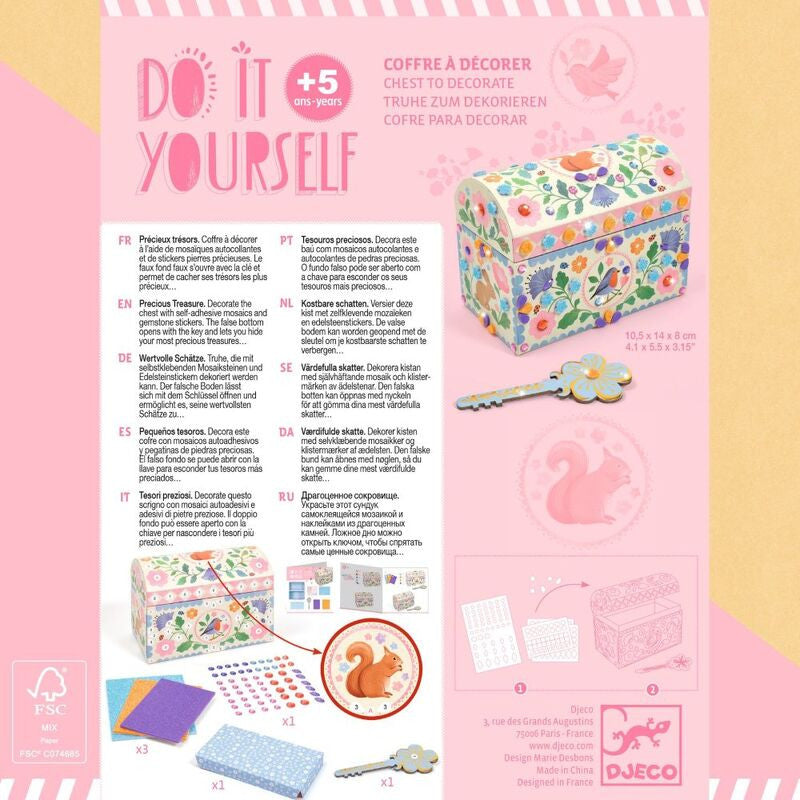 Djeco Do It Yourself - Precious Treasure Chest