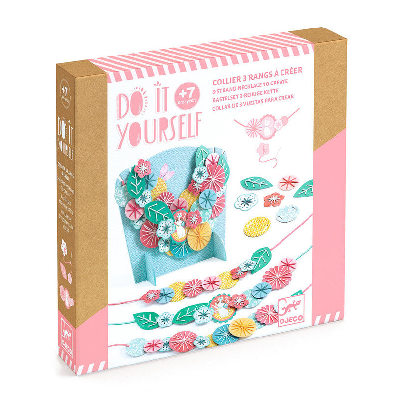 Djeco - Do It Yourself - Flora Necklaces & Stand