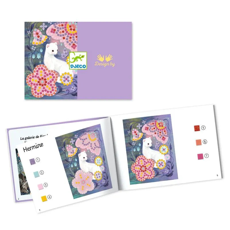 Djeco Woodland Mosaics - Foam Sticker Craft Kit, 2 Pictures