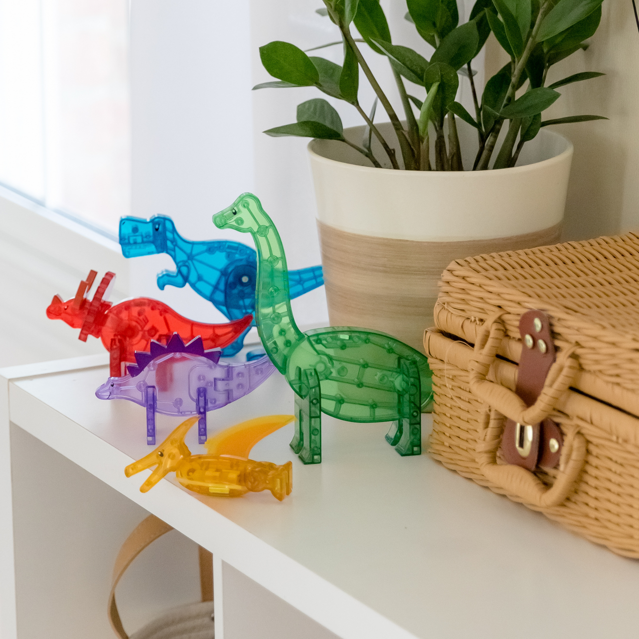 MAGNA-TILES - Dinos - 5-Piece Set
