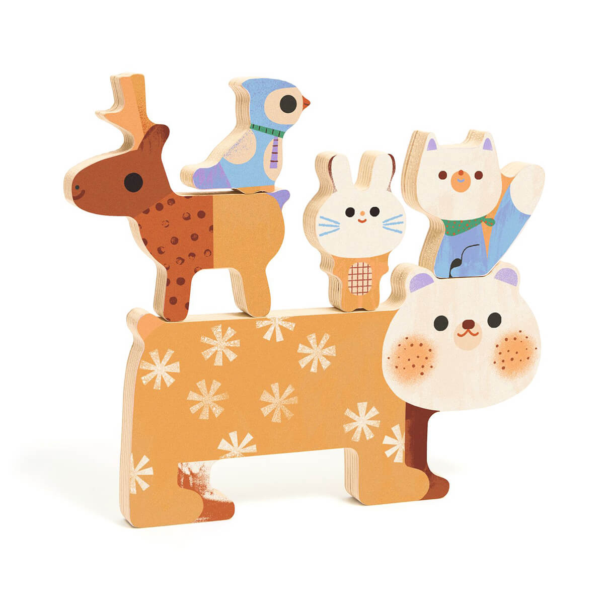 Djeco - WoodyStack Wooden Puzzle