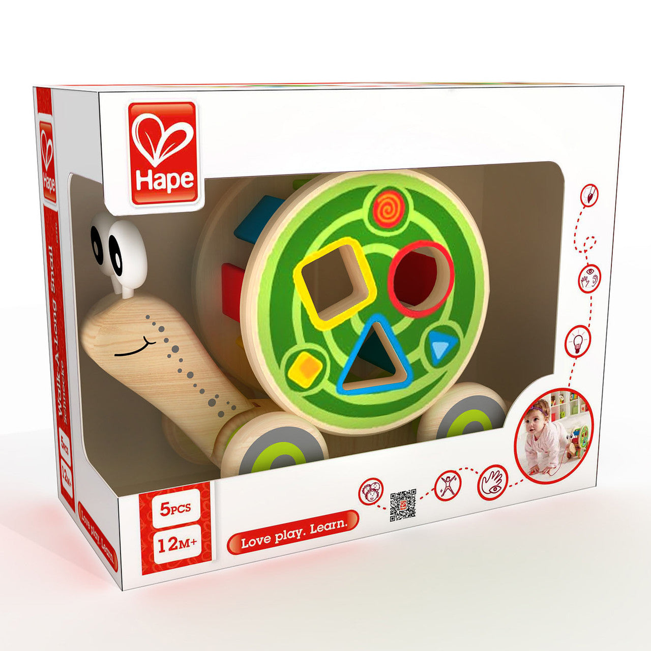 Hape - Walk-A-Long Snail