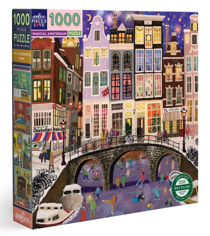 eeBoo 1000pc - Magical Amsterdam Puzzle