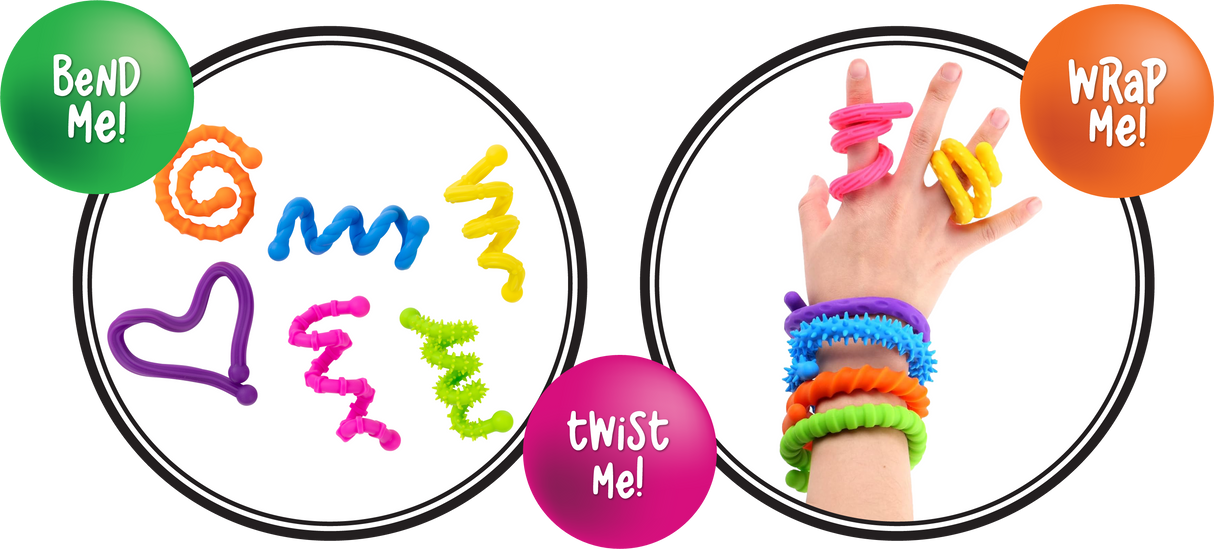Sensory Sprouts Textured Twistable Strings Set of 6