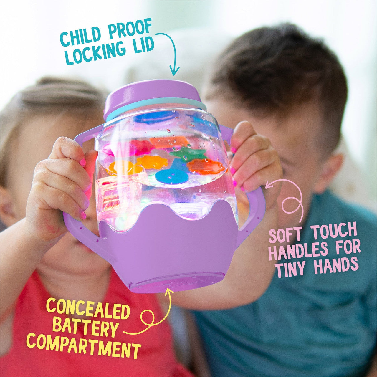Glo Pals Sensory Play Jar - Purple