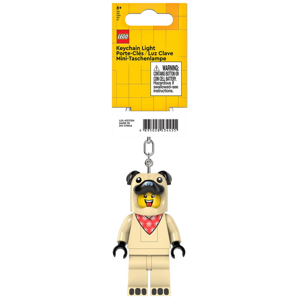 LEGO Iconic - Pug LED Keychain Light — Minifigure Key Light Torch