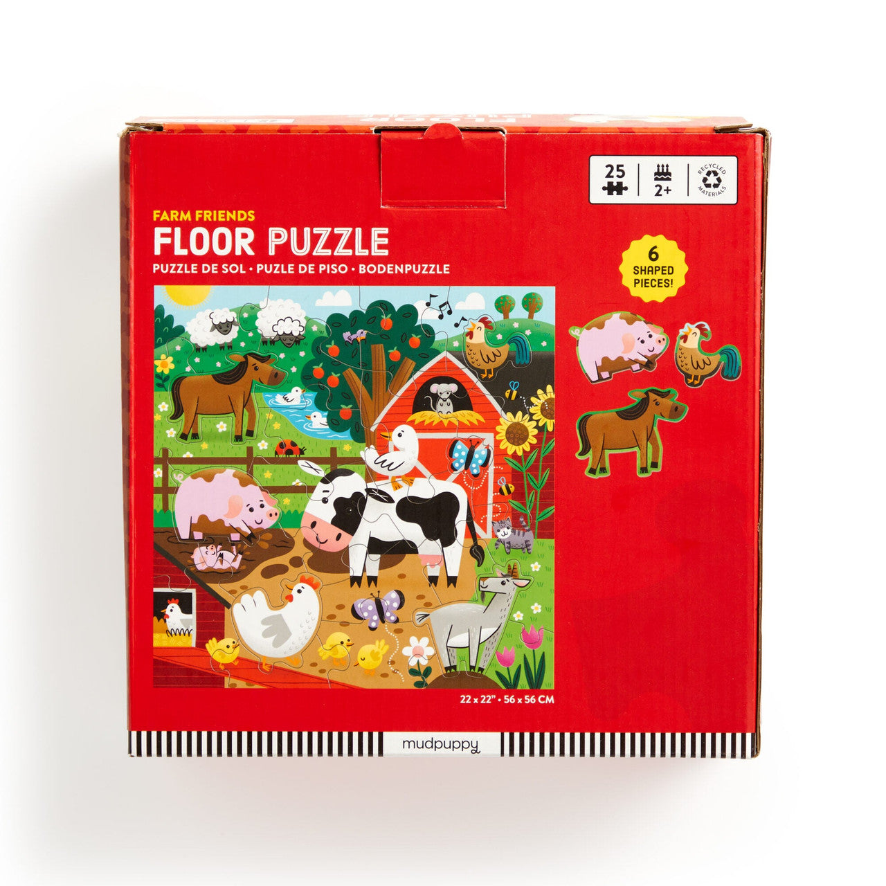 Mudpuppy 25pc - Farm Friends Floor Puzzle