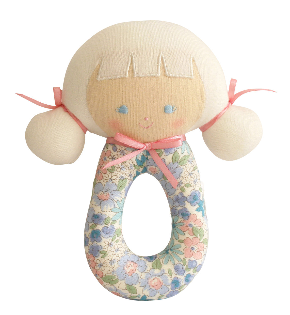 Alimrose - Audrey Grab Rattle Liberty Blue