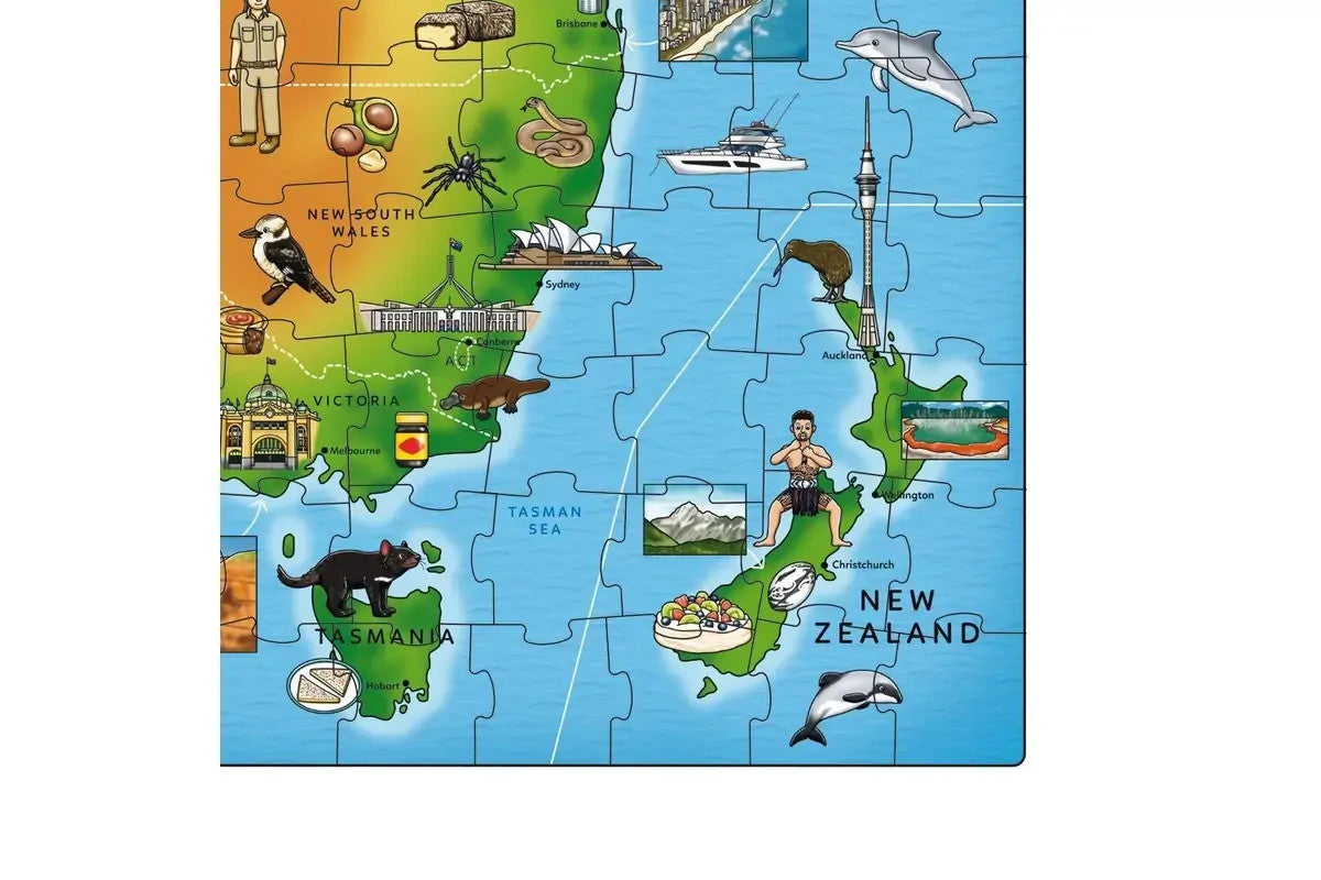Orchard Toys - Map of Australia & New Zealand Puzzle 150pc
