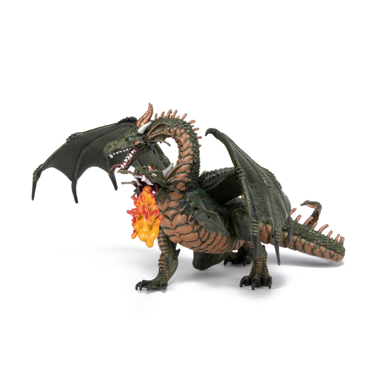 Papo - Green Two Headed Dragon Figurine