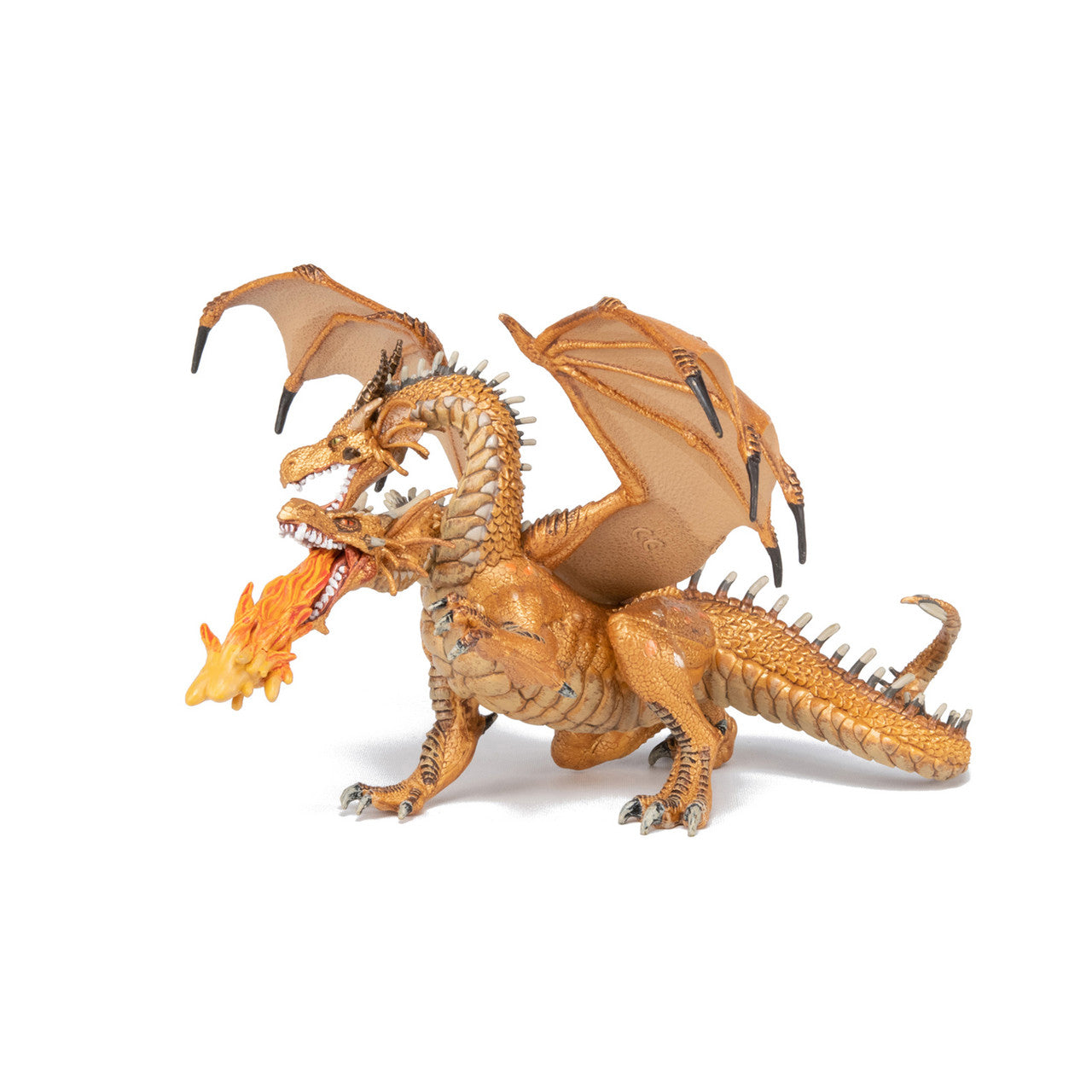 Papo - Gold Two Headed Dragon Figurine