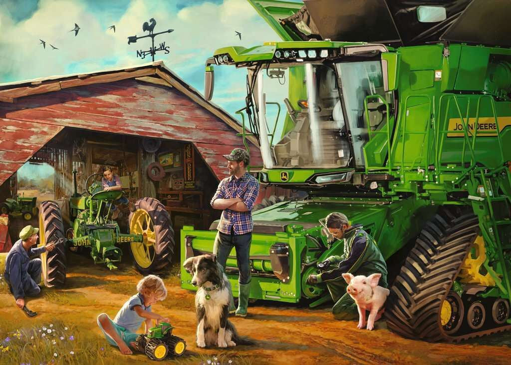 Ravensburger 1000pc - John Deere, Then & Now Puzzle