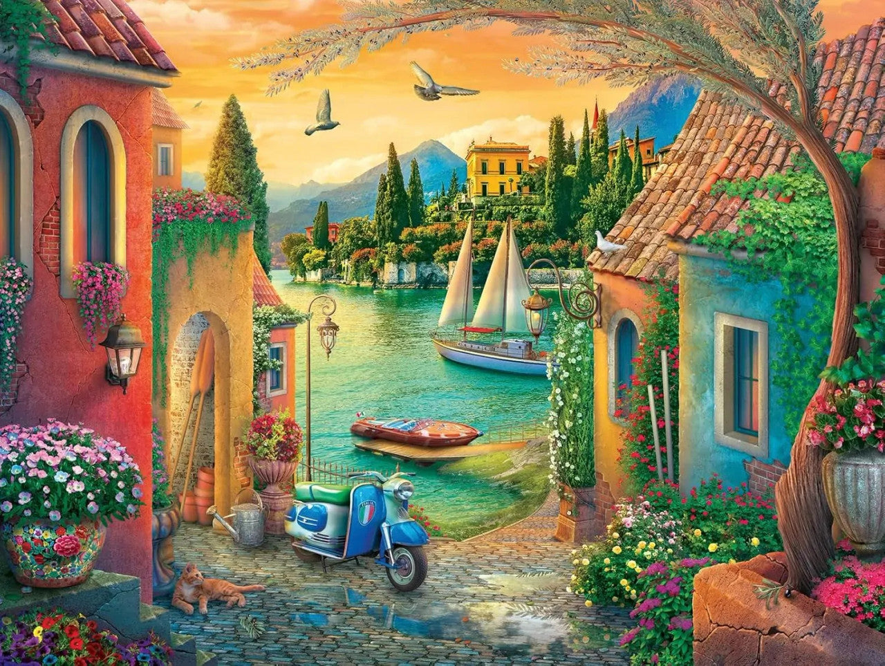 Ravensburger 750pc - European Villa Views Large Format Puzzle