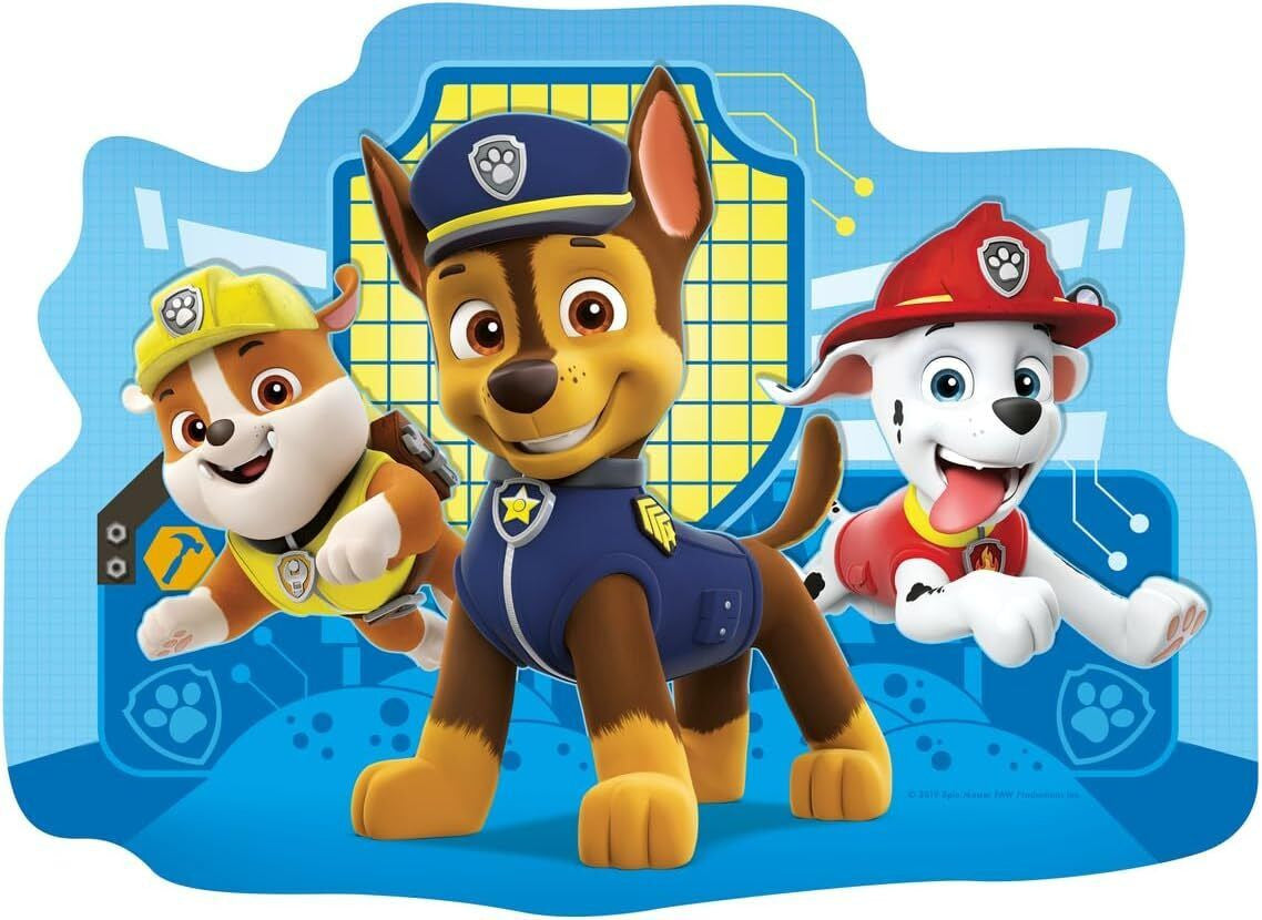Ravensburger - 4 in a Box - Paw Patrol Pups Away Shaped Puzzle
