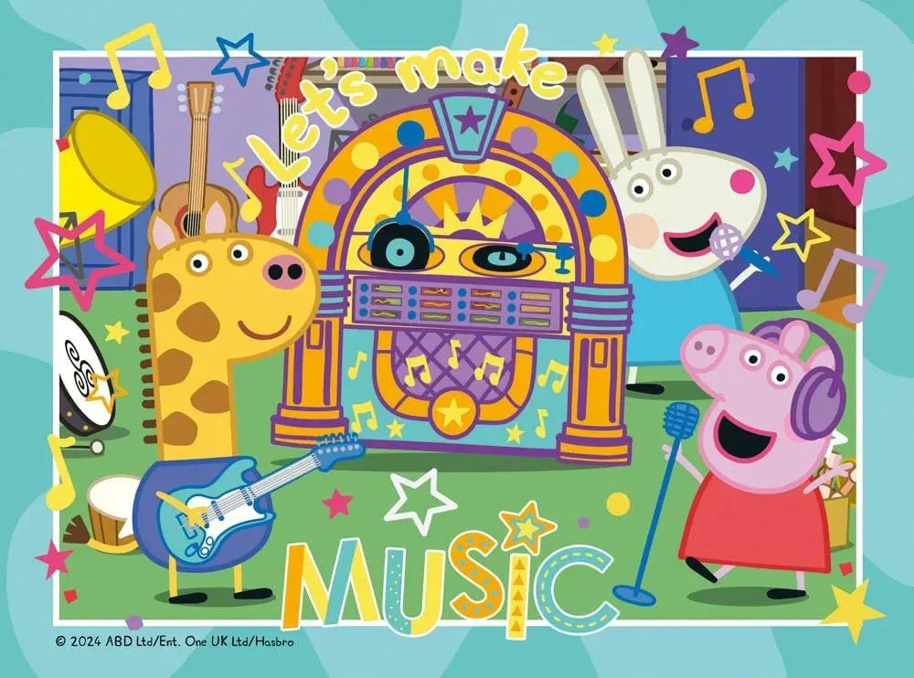 Ravensburger - Peppa Pig 4 in a Box - 12, 16, 20, 24pc Puzzles