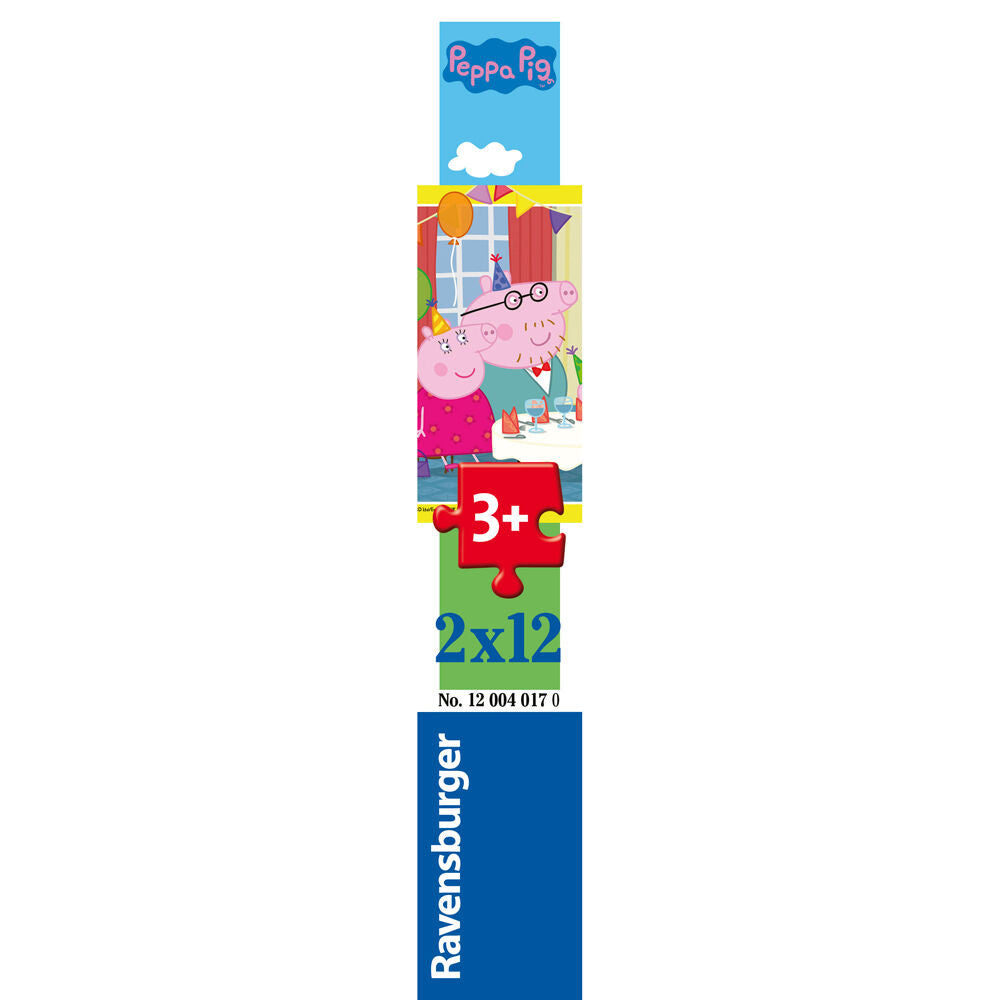 Ravensburger 2x12pc - Peppa Pig, Time To Celebrate Puzzle