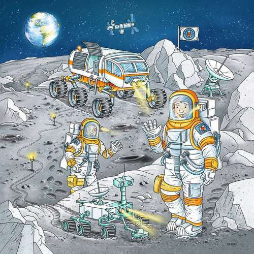 Ravensburger 3x49pc - Tom & Mia go on a Space Mission Puzzle