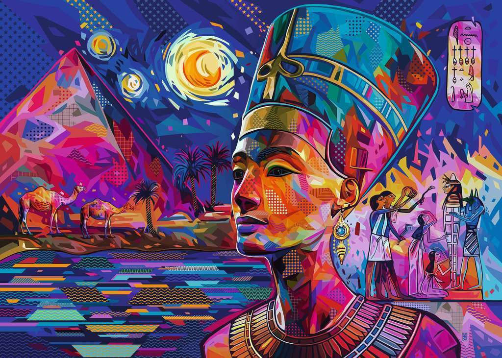 Ravensburger 1000pc - Nefertiti on the Nile Puzzle