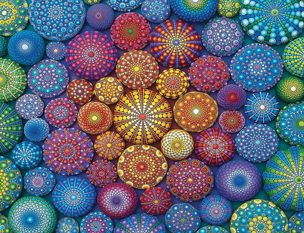 Ravensburger 2000pc - Radiating Rainbow Mandalas Puzzle