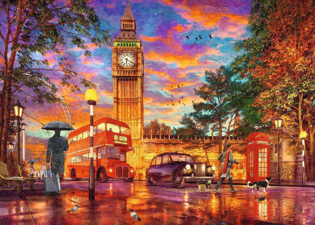 Ravensburger 1000pc - Sunset at Parliament Square Puzzle