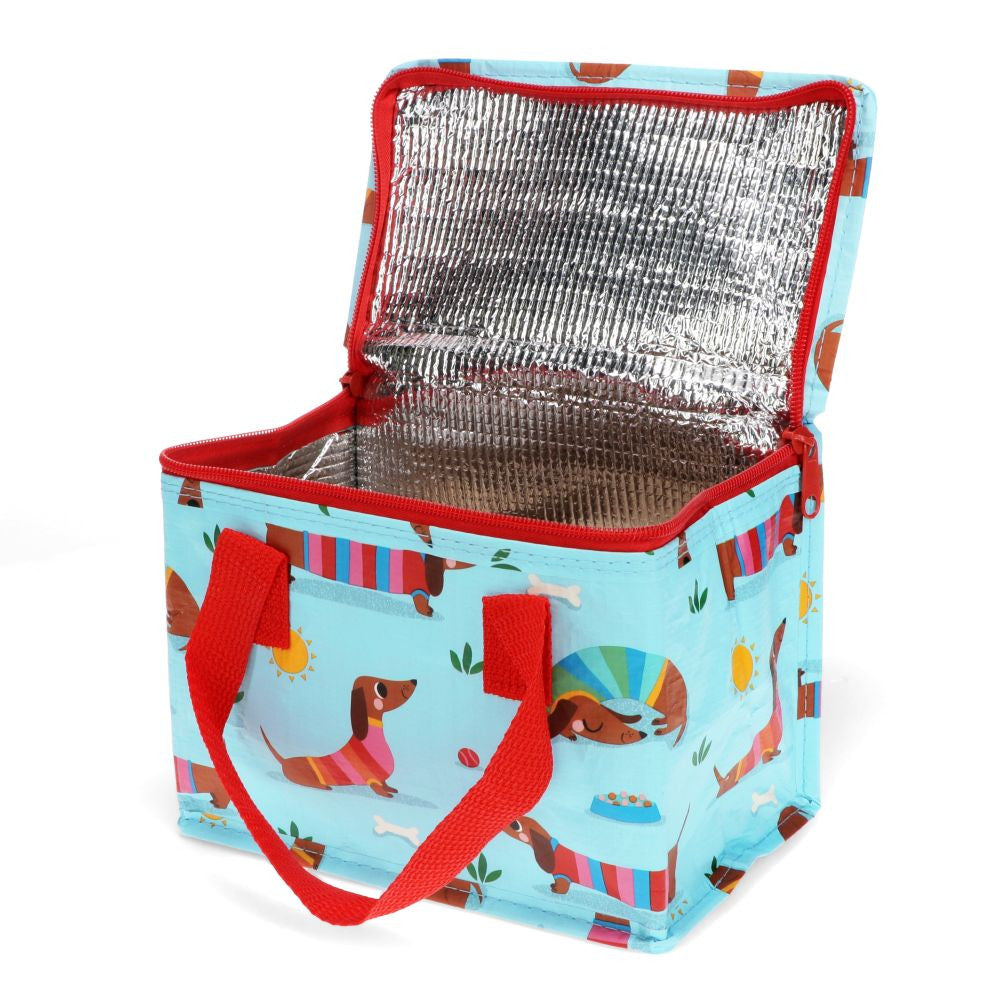 Rex London Insulated Lunch Bag – Sausage Dog Blue