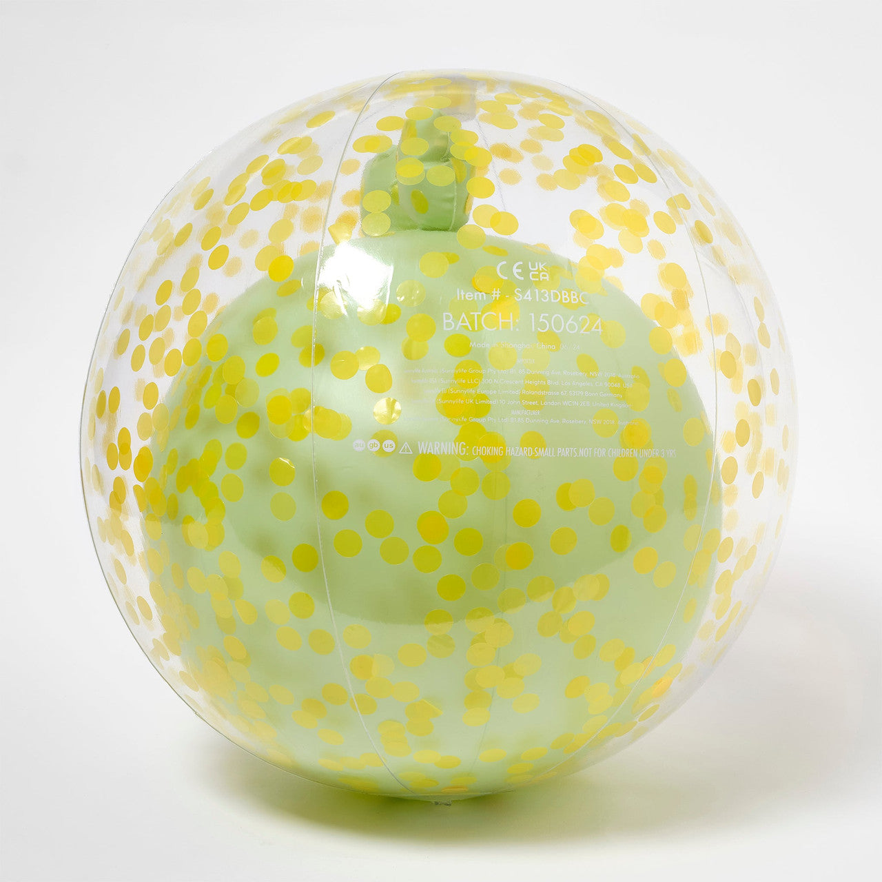 Sunnylife - 3D Inflatable Beach Ball - Cookie the Croc Light Khaki