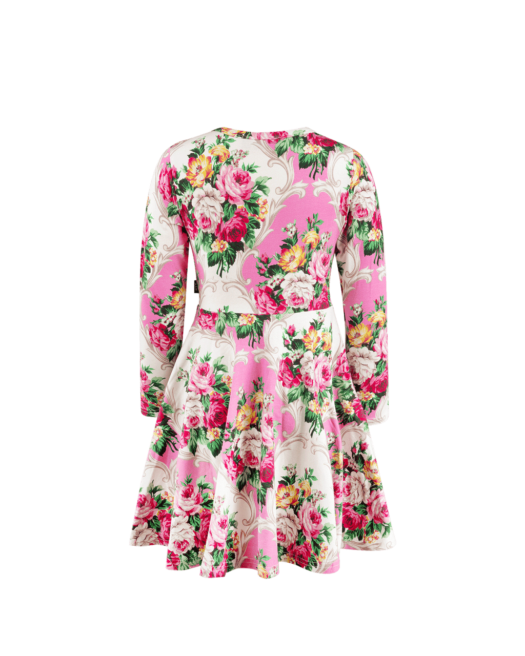 Rock Your Baby - Rosette Long Sleeve Waisted Dress