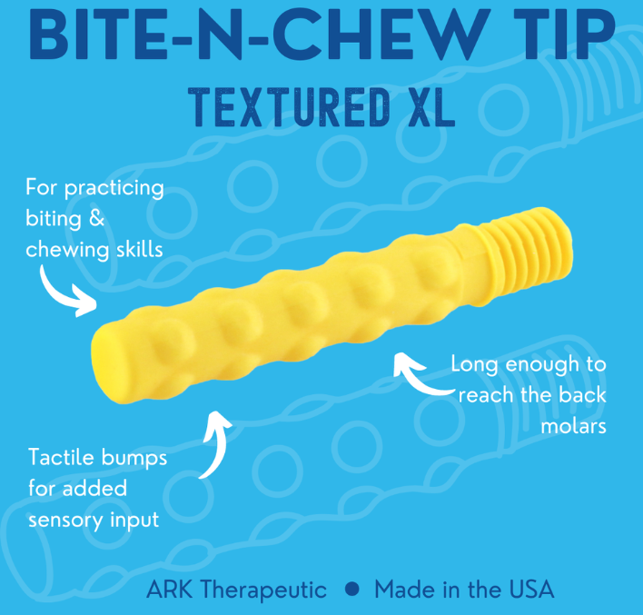 ARK Therapeutic - Z-Vibe® - Bite-n-Chew Tip XL - Thinner/Textured (Yellow)