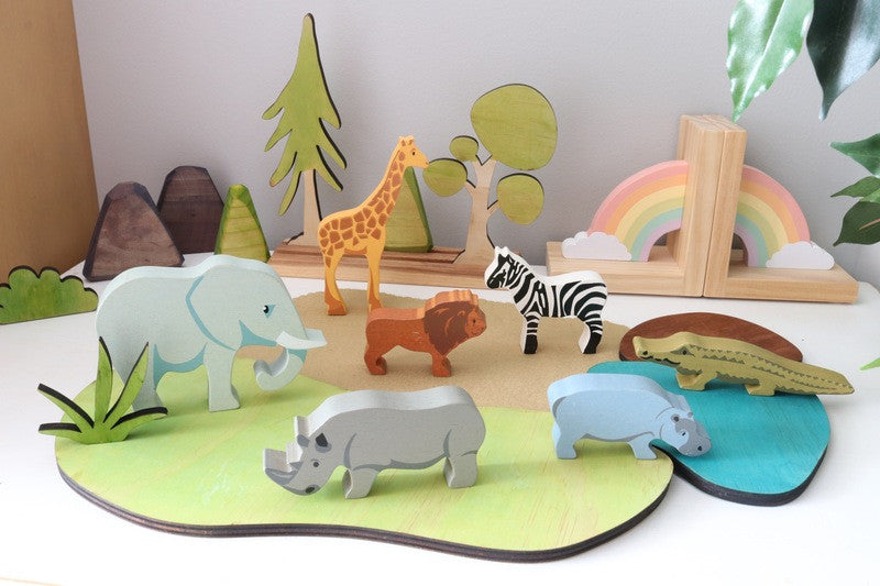 Tender Leaf Toys - Elephant Wooden Animal