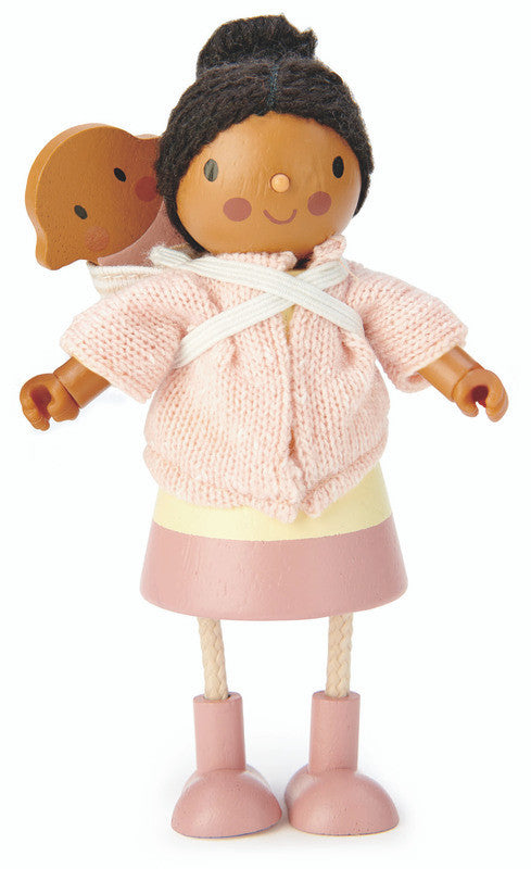 Tender Leaf Toys - Mrs Forrester with Flexible Limbs & Her Baby