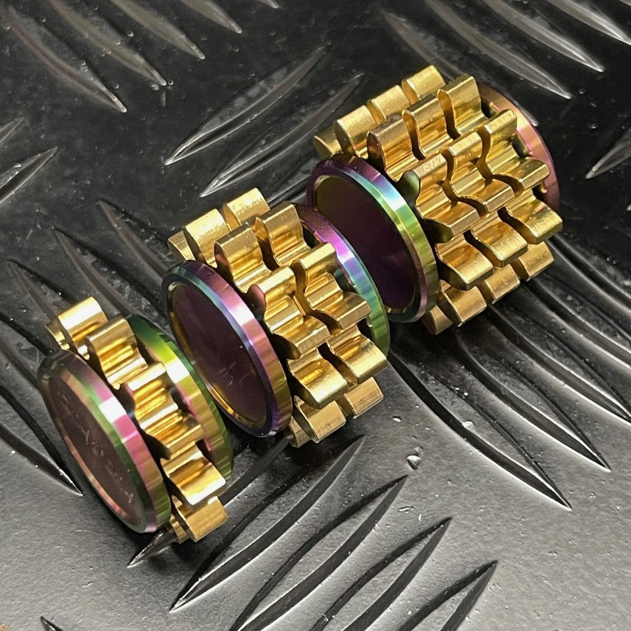 Kaiko Fidgets - Trinity Mega Cog DIY Kit - Oil Slick