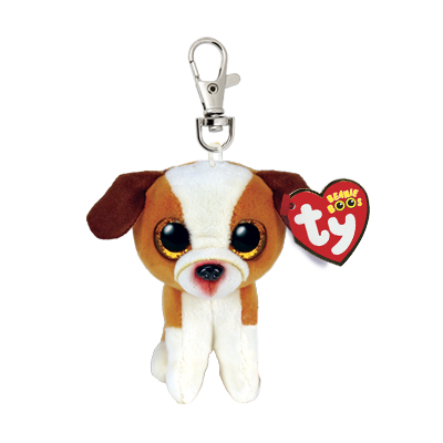 Beanie Boos Clip - Hugo the Brown and White Dog