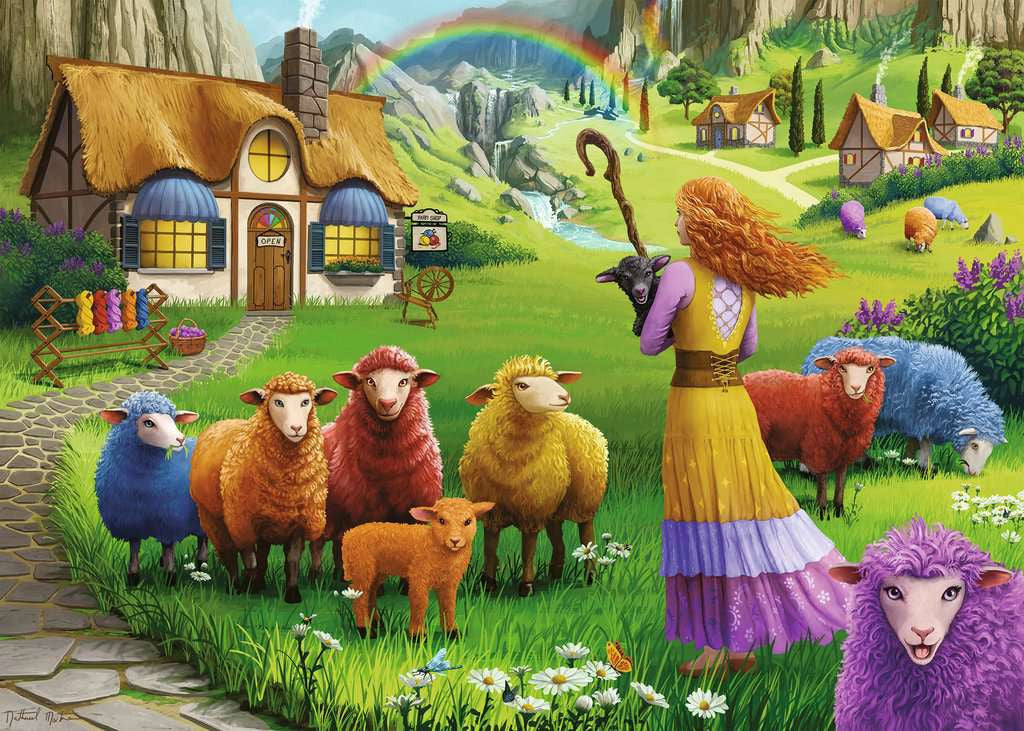 Ravensburger 1000pc Colourful Wool Puzzle