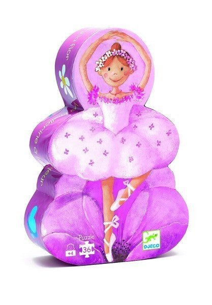Djeco Ballerina Silhouette Puzzle 36pce