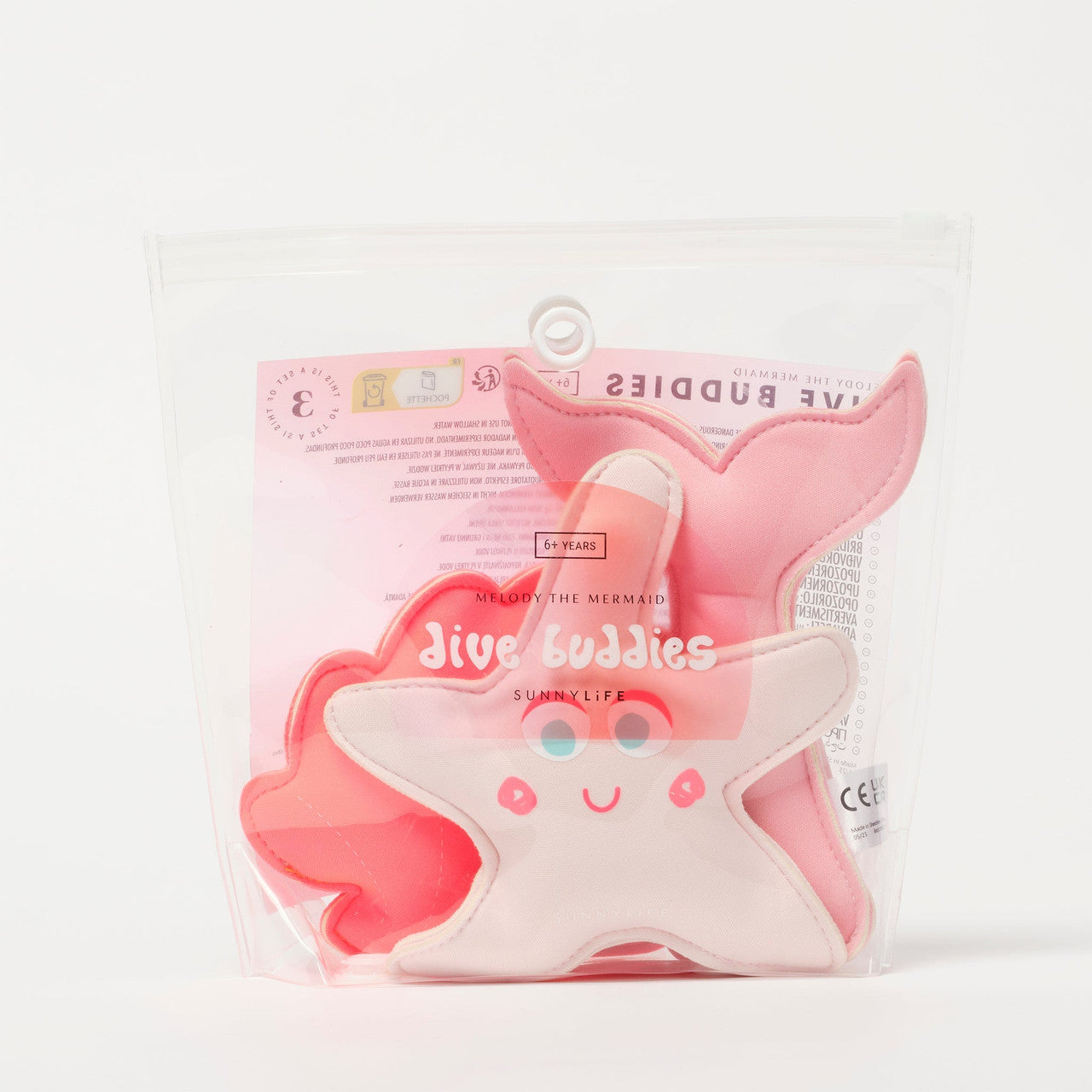 Sunnylife - Dive Buddies - Melody the Mermaid Neon Strawberry