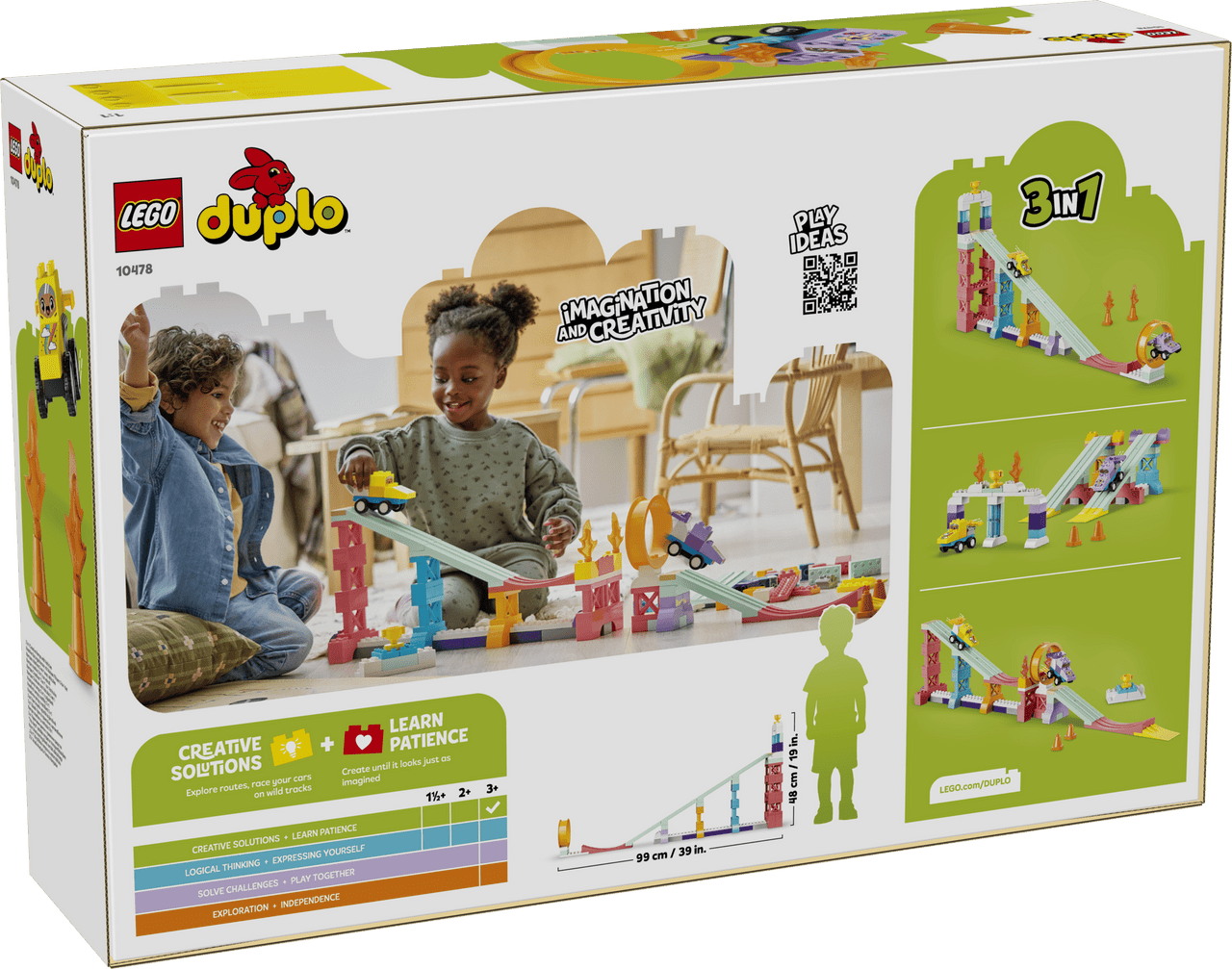 LEGO® DUPLO® - 3 in 1 Creative Ramps with Vehicles 10478