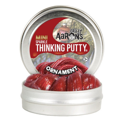 Crazy Aaron's Mini SPARKLE Thinking Putty - Ornament 2" Tin