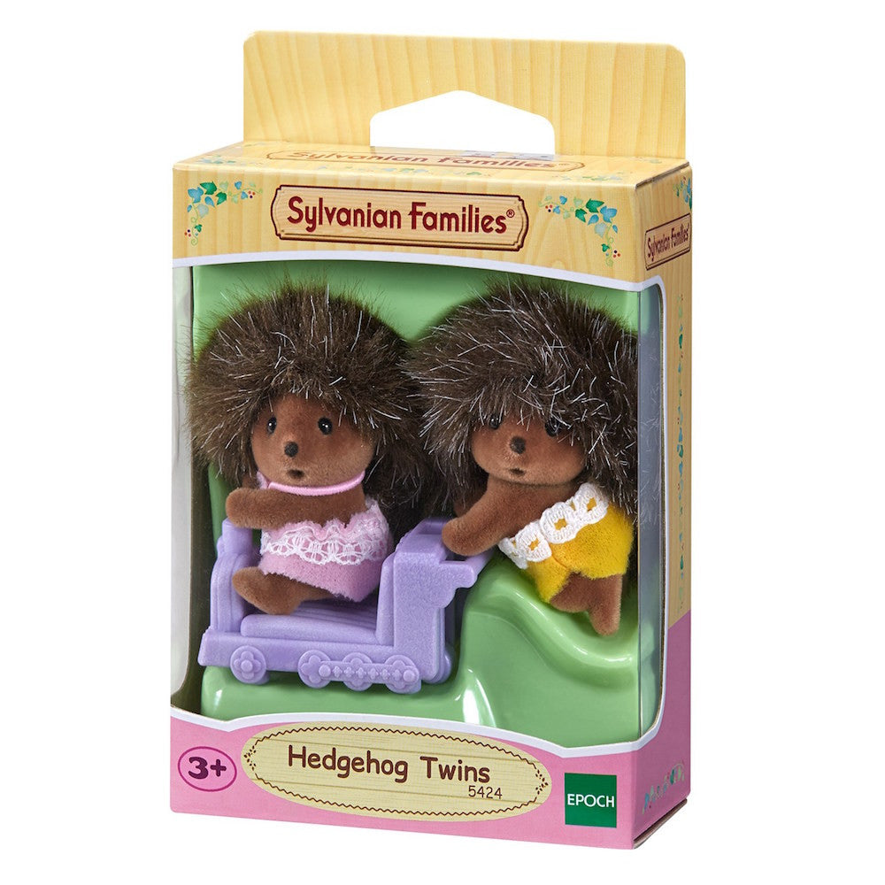 Sylvanian Families - Hedgehog Twins with Train