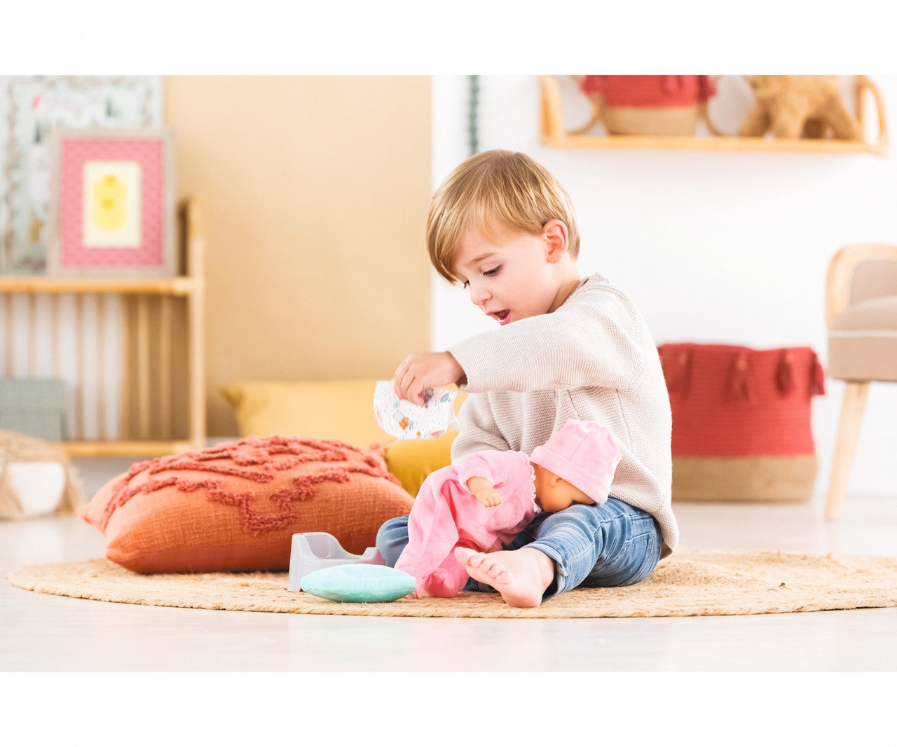 Corolle Mon Premier -Potty and Baby Wipe for 30cm Baby Dolls