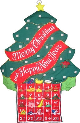 Christmas Tree Countdown Wall Hanging