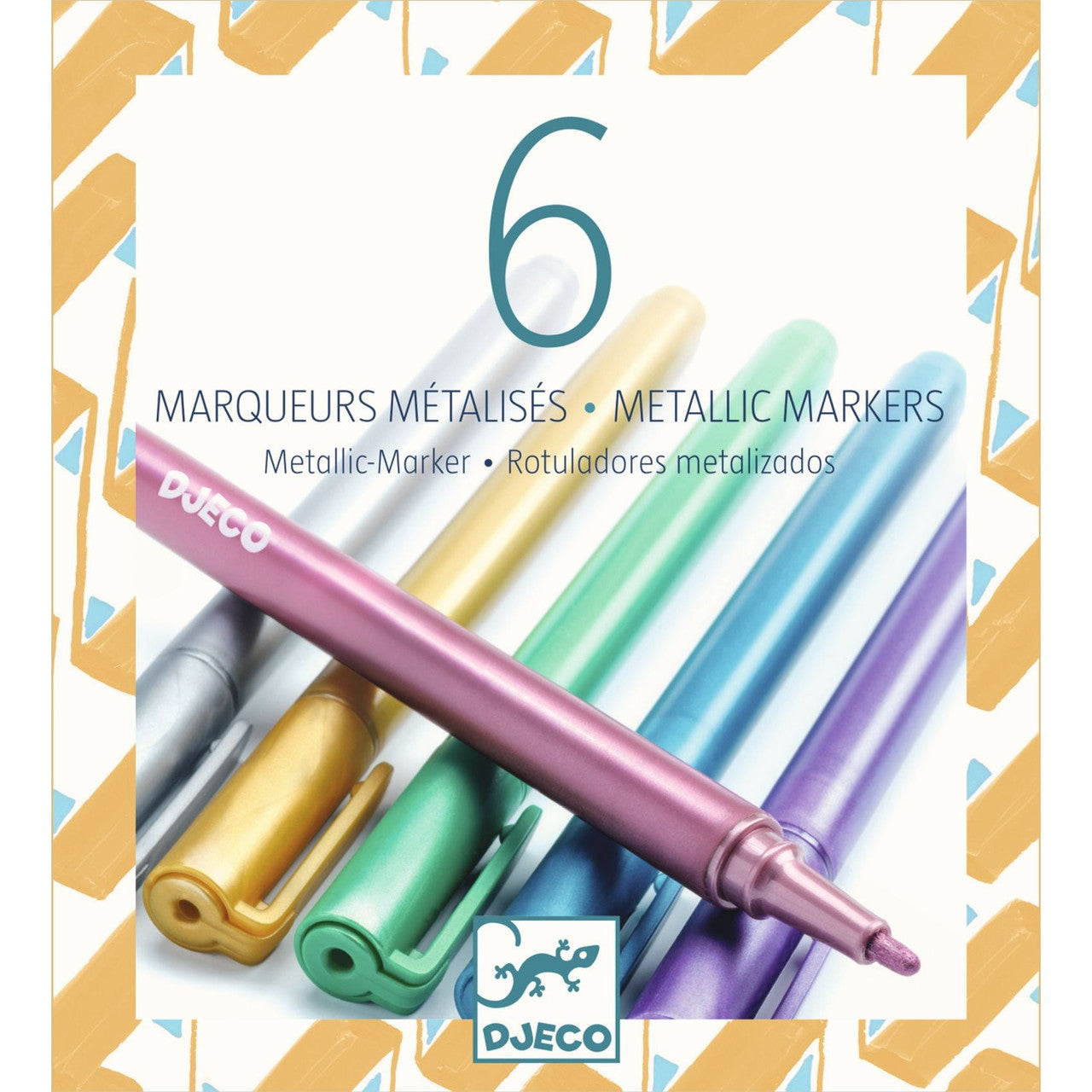 Djeco - Metallic Markers 6pk
