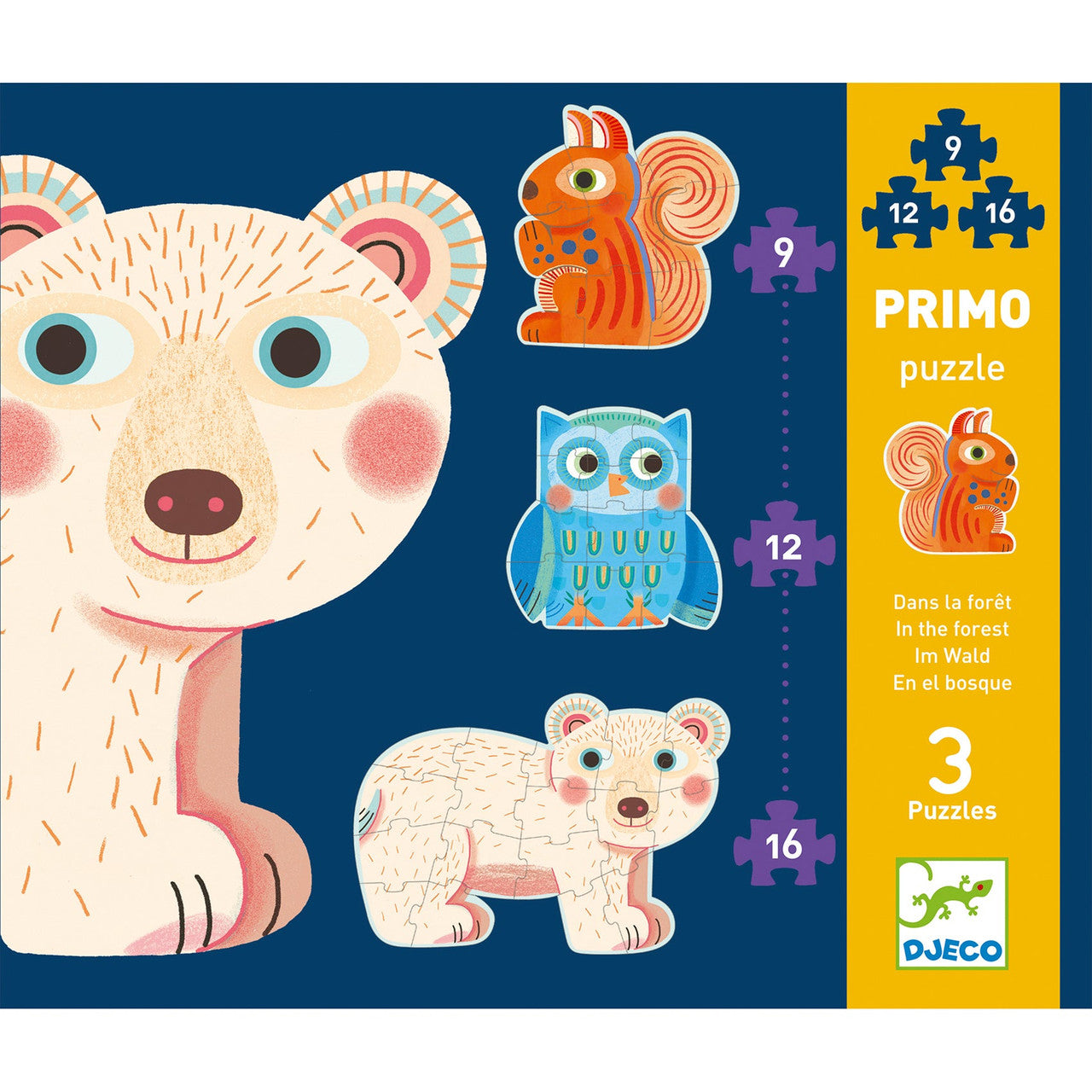 Djeco - In the Forest Progressive Primo Puzzle