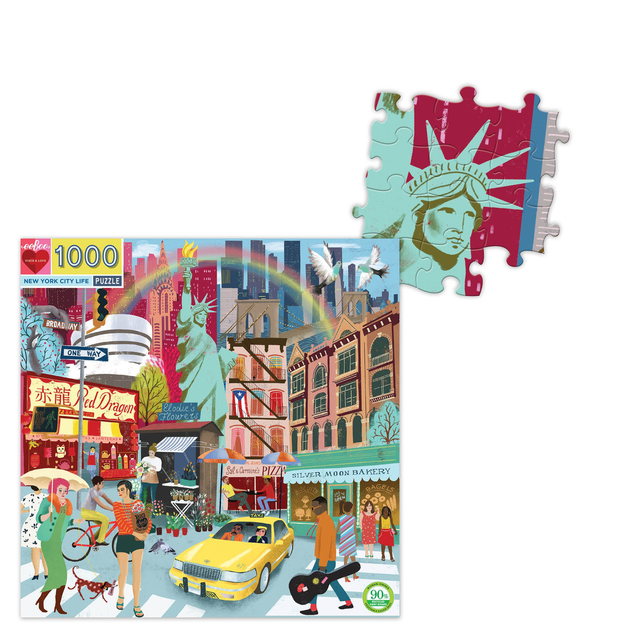 eeBoo 1000pc - New York City Life Puzzle