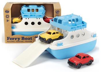 Green Toys Ferry Boat with 2 mini cars