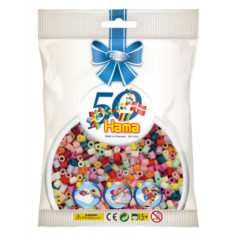 Hama Beads 50th Anniversary Pack - 2000 Assorted Beads