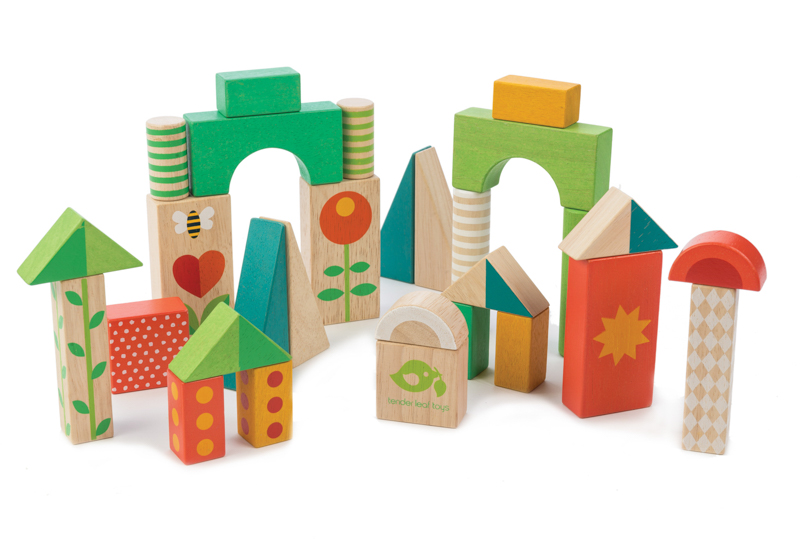 Tender Leaf Toys - Walker Wagon with Blocks