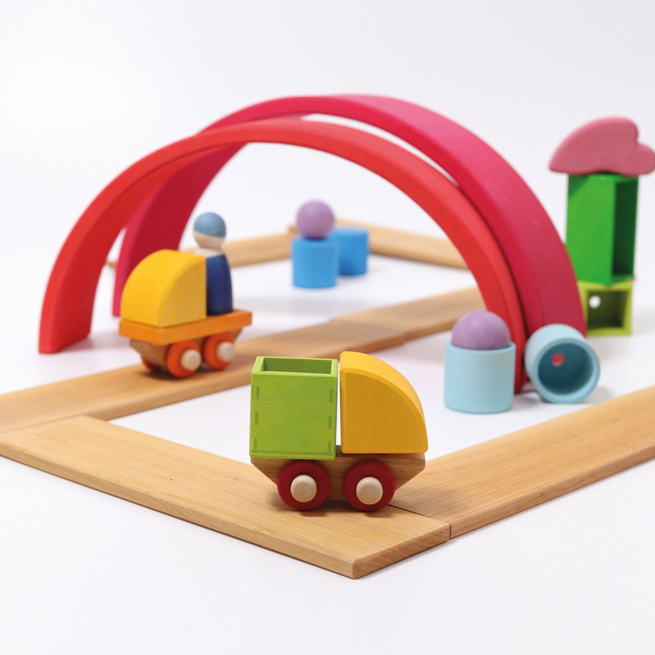 Grimm’s Wooden Train Building Set