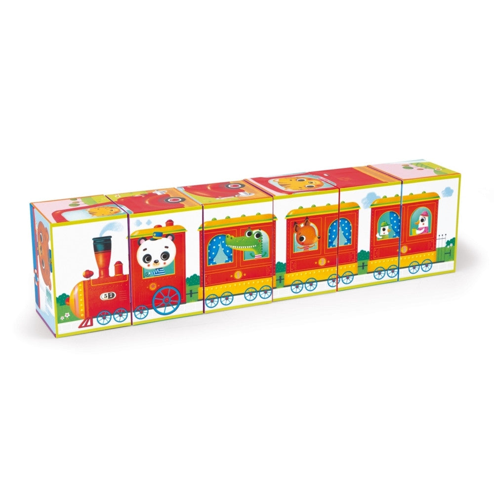 Janod- Kubkid Vehicles 6 Blocks